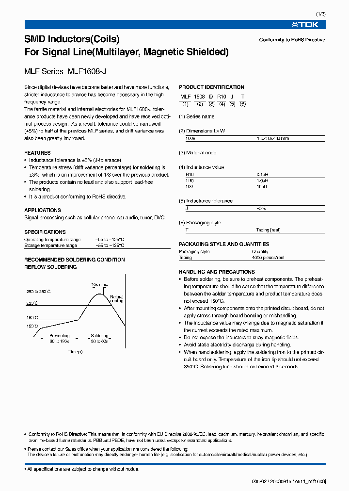 MLF1608E100J_3885876.PDF Datasheet