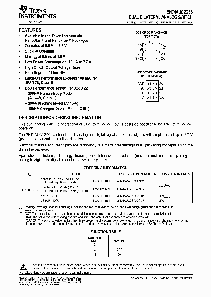 SN74AUC2G66YEPR_3891389.PDF Datasheet