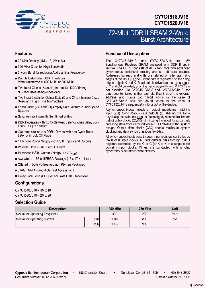 CY7C1518JV18-250BZC_3901480.PDF Datasheet