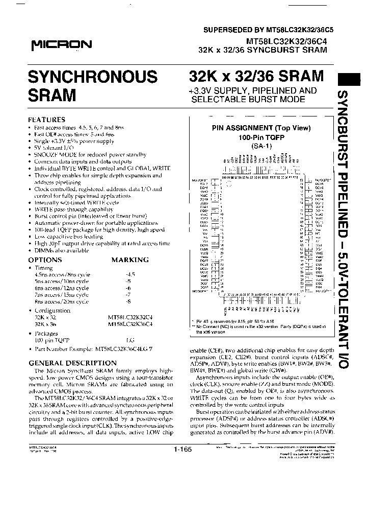 MT58LC32K32C4LG-8TR_3905219.PDF Datasheet