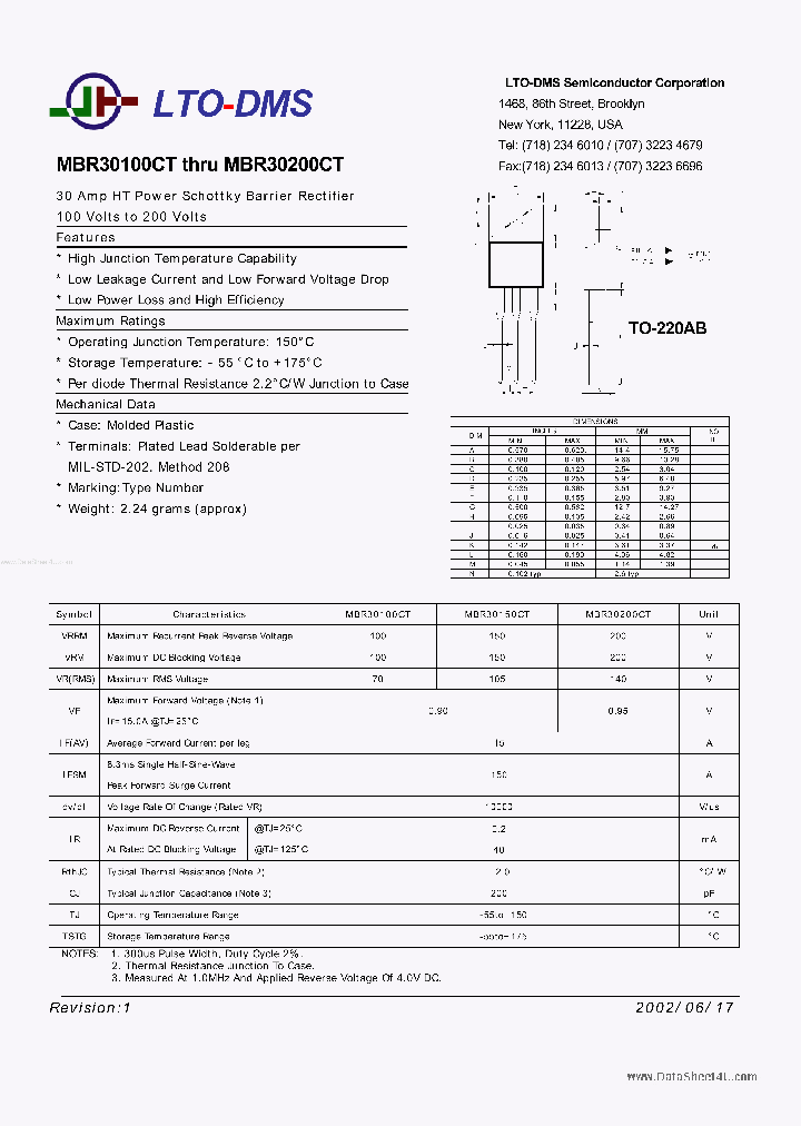 MBR30100CT_4143591.PDF Datasheet