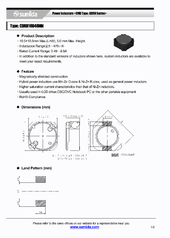 CDRH10D48MNNP-470NC_3906962.PDF Datasheet