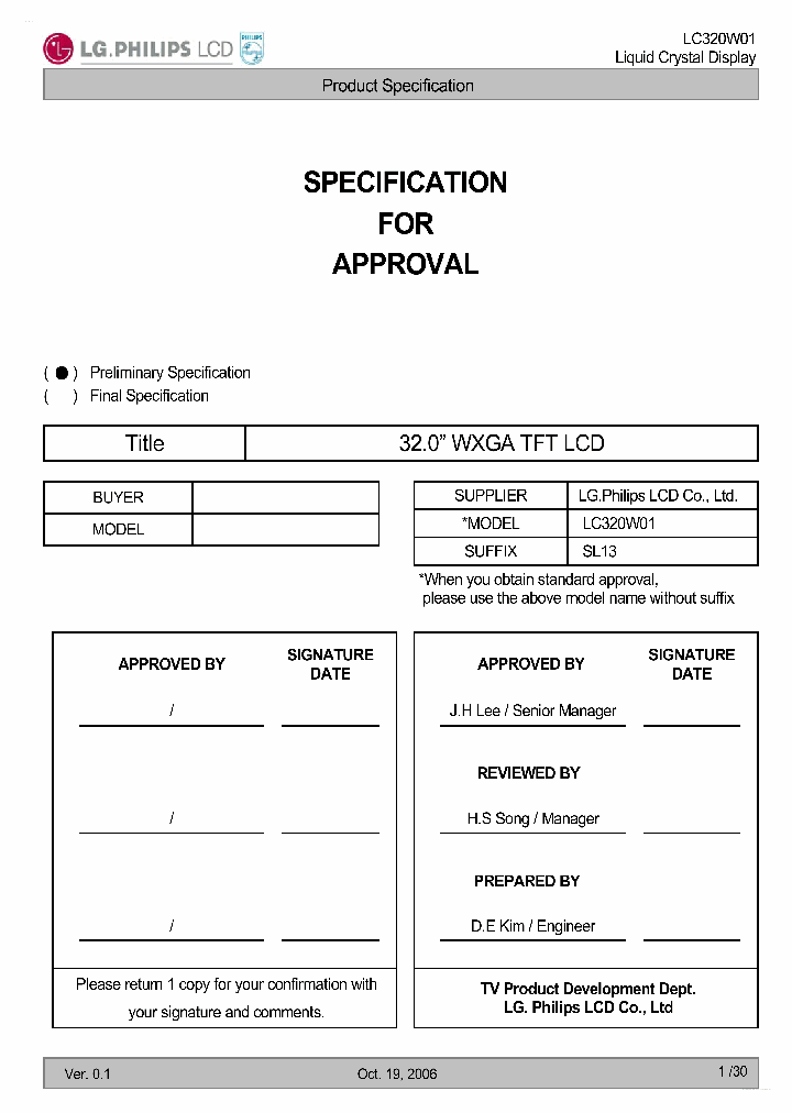 LC320W01-SL13_4150292.PDF Datasheet