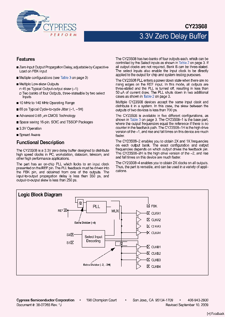 CY23S08SXI-2T_3913735.PDF Datasheet