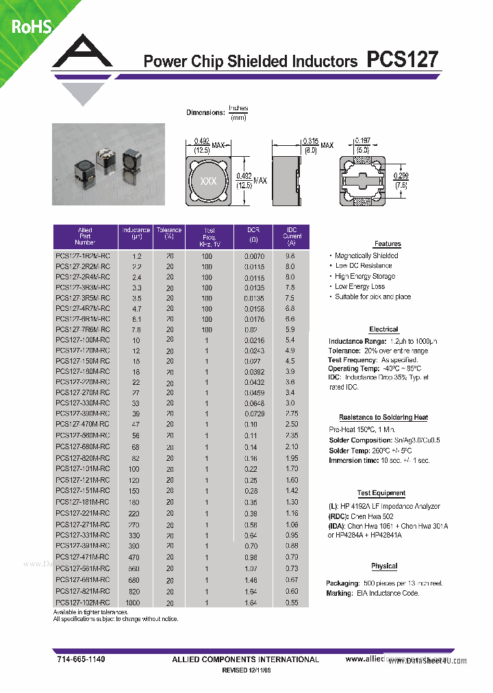 PCS127_4182440.PDF Datasheet