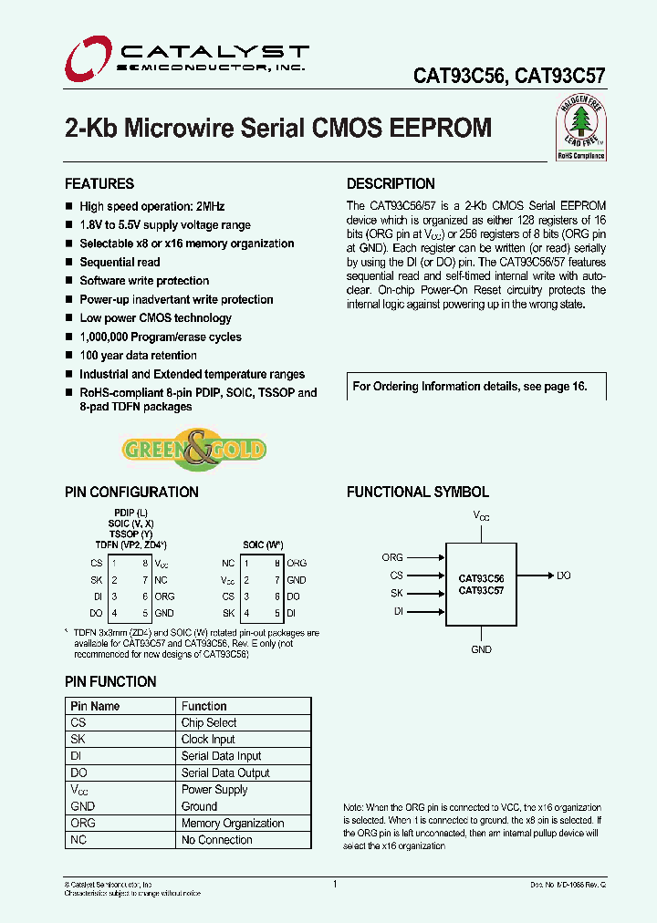 CAT93C56VE-GT3_4032926.PDF Datasheet