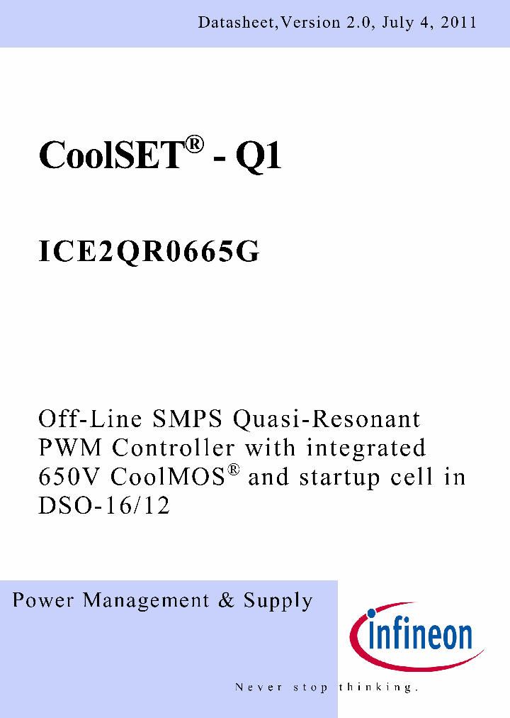 ICE2QR0665G_4192142.PDF Datasheet