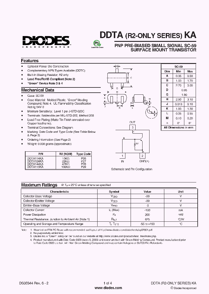DDTA115GKA-7-F_4061391.PDF Datasheet