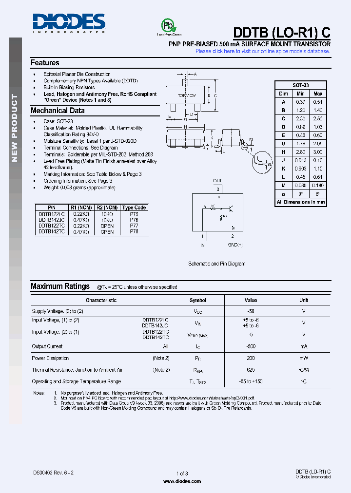 DDTB122LC-7-F_4061430.PDF Datasheet