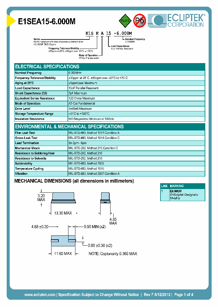 E1SEA15-6000M_4071120.PDF Datasheet