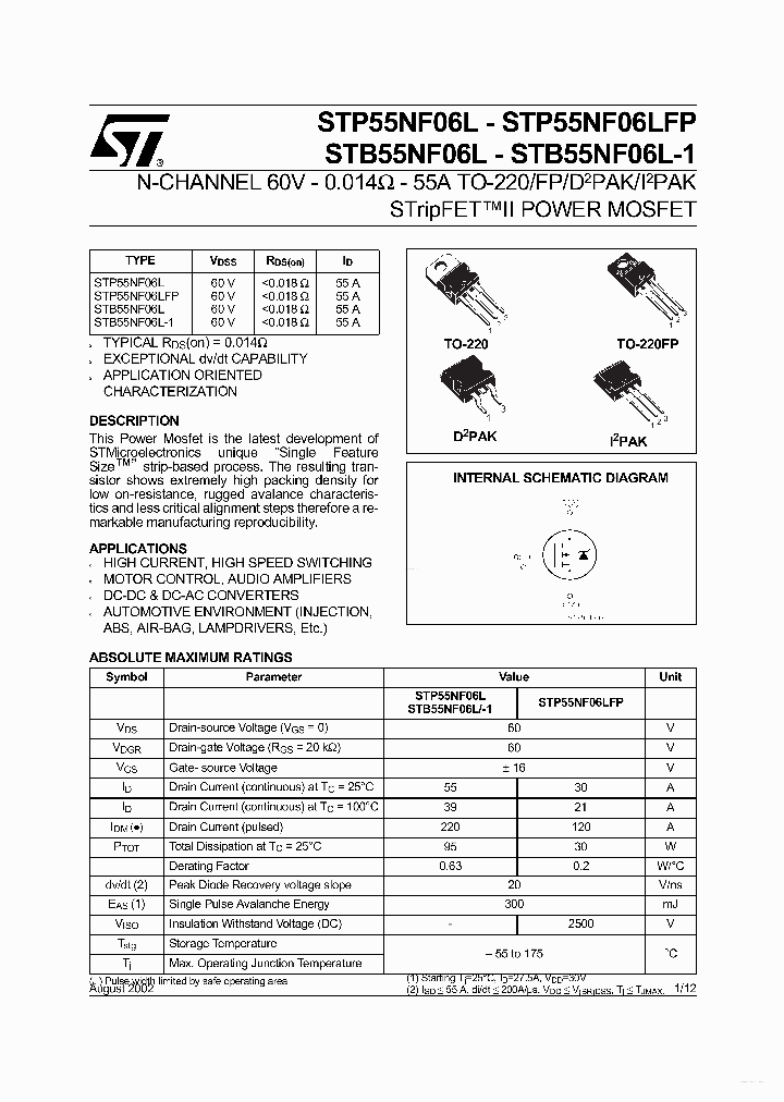 P55NF06L_4218782.PDF Datasheet