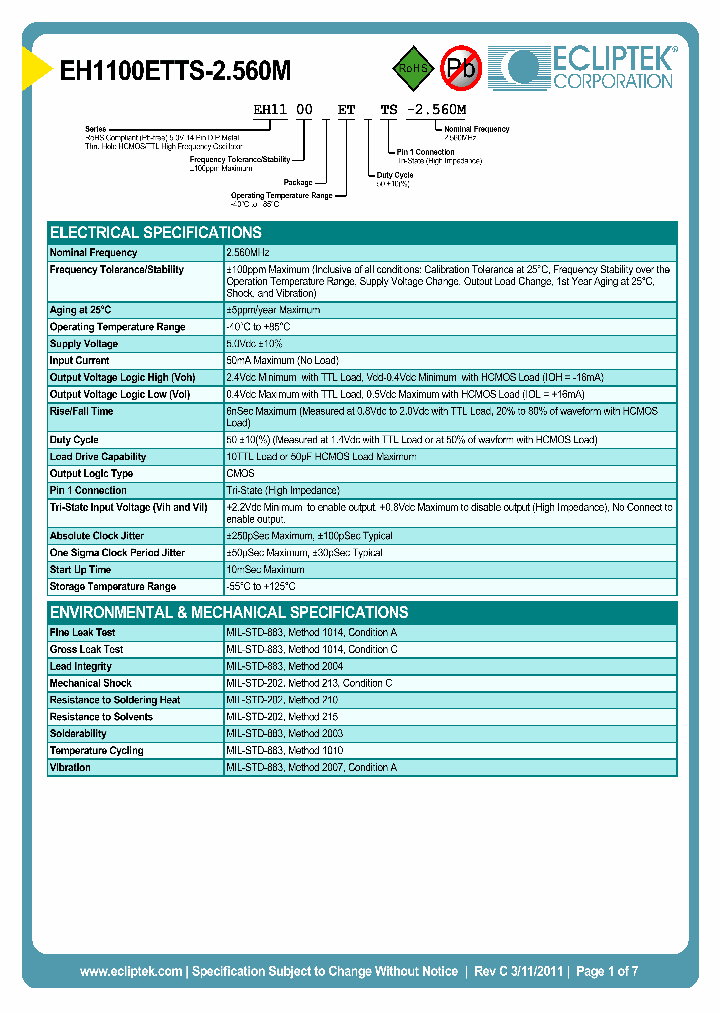 EH1100ETTS-2560M_4109938.PDF Datasheet