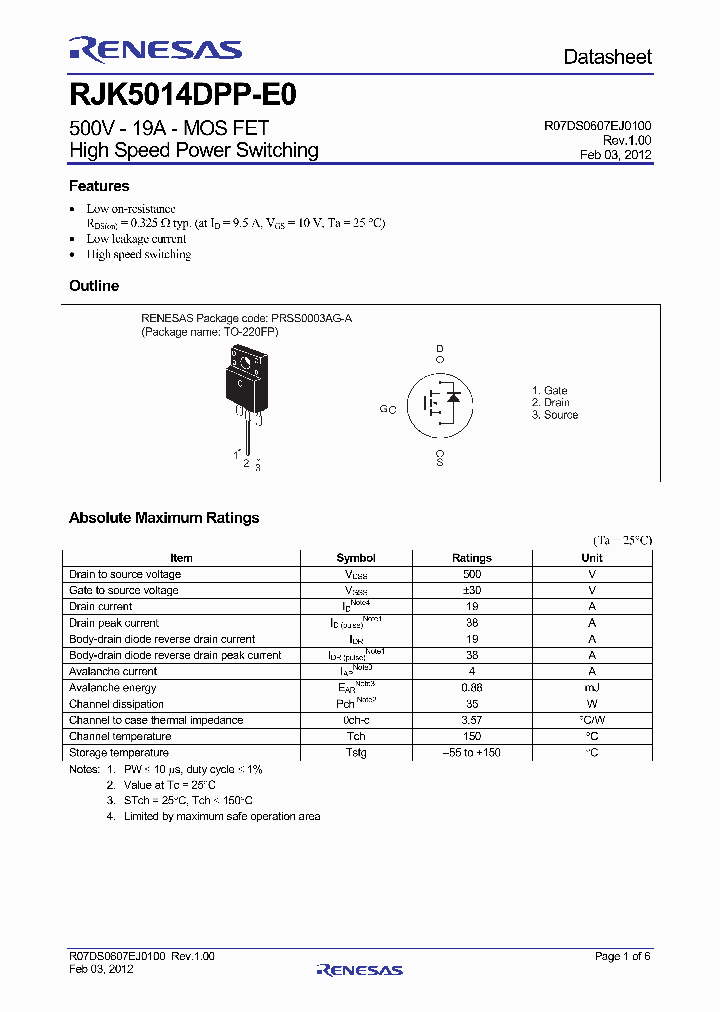 RJK5014DPP-E0_4244010.PDF Datasheet