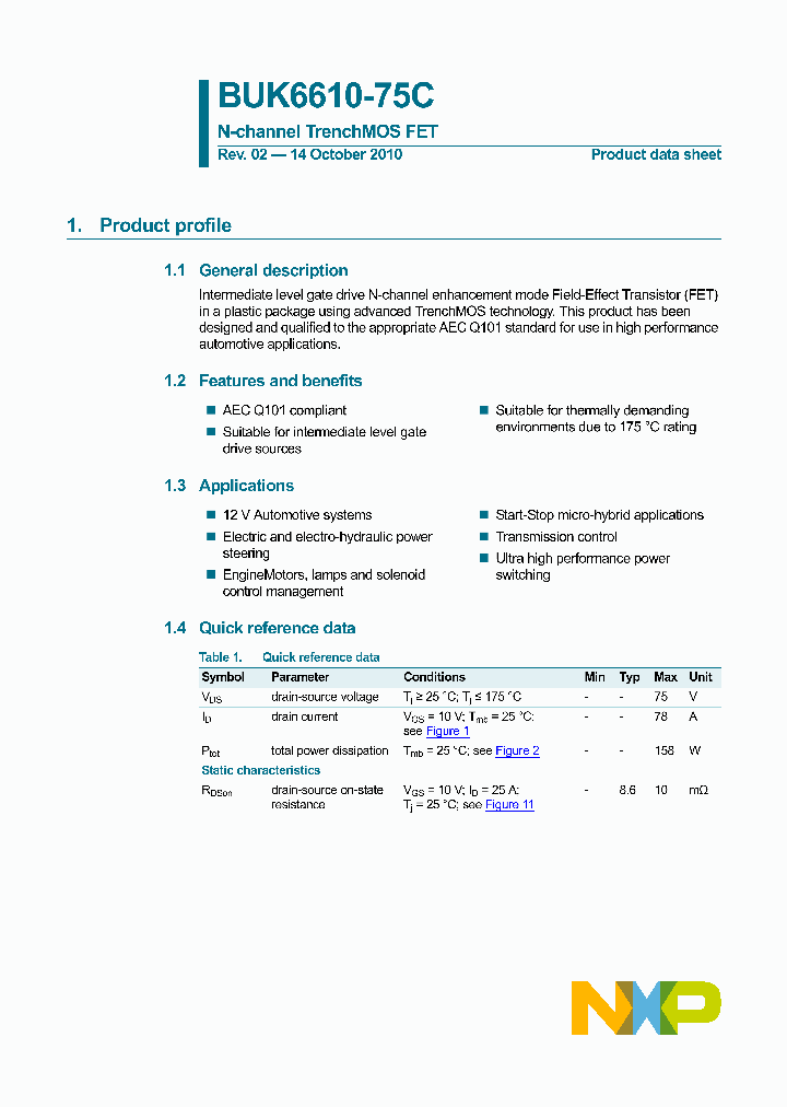 BUK6610-75C_4177246.PDF Datasheet