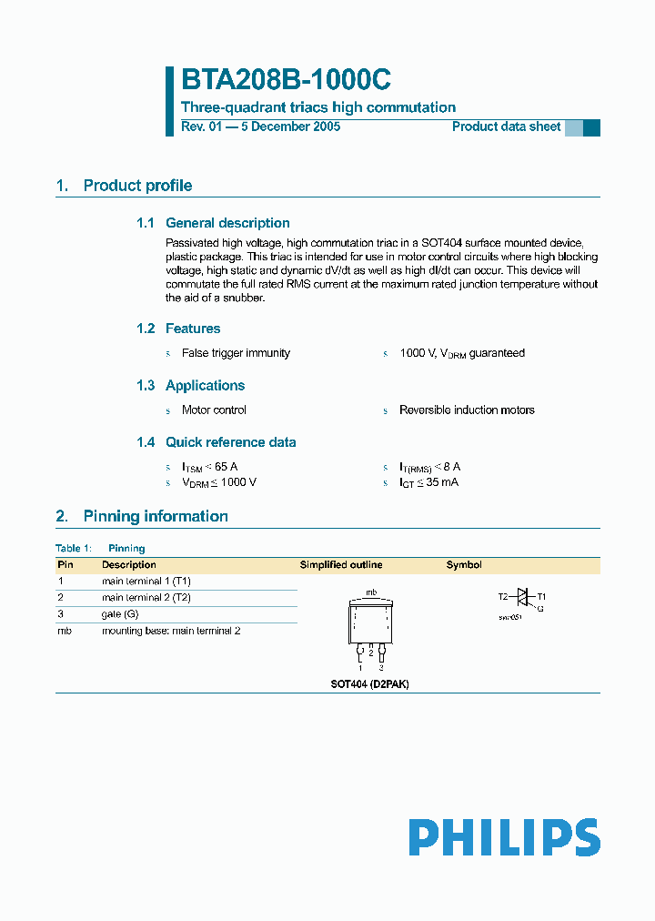 BTA208B-1000C_4260106.PDF Datasheet