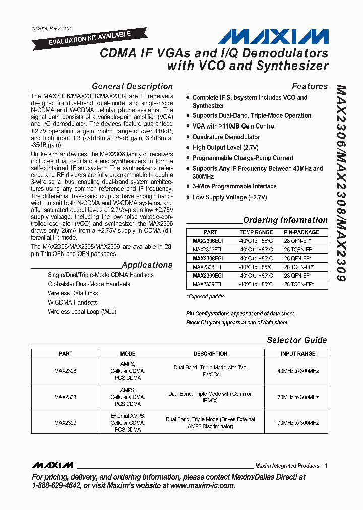 MAX2306EGI-T_4213111.PDF Datasheet