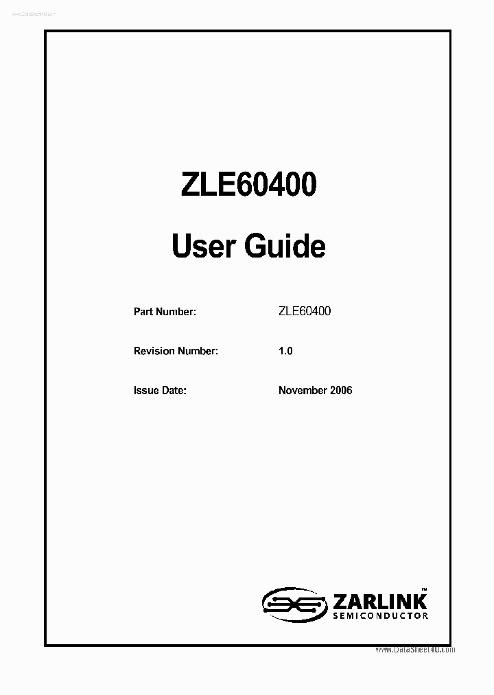 ZLE60400_4264055.PDF Datasheet