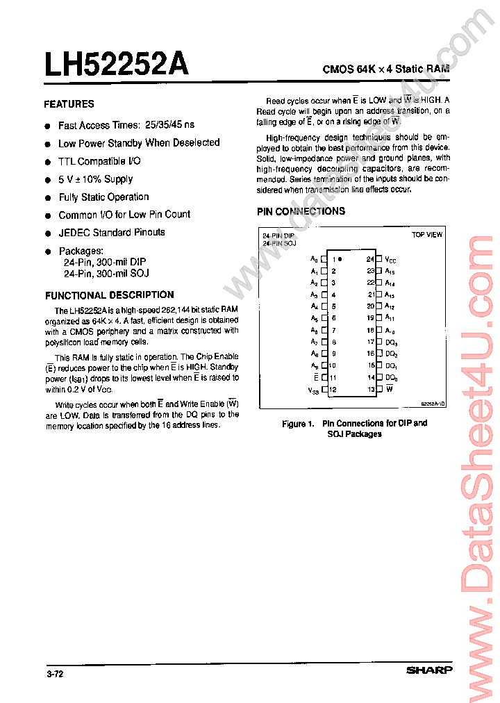 LH52252A_4275682.PDF Datasheet