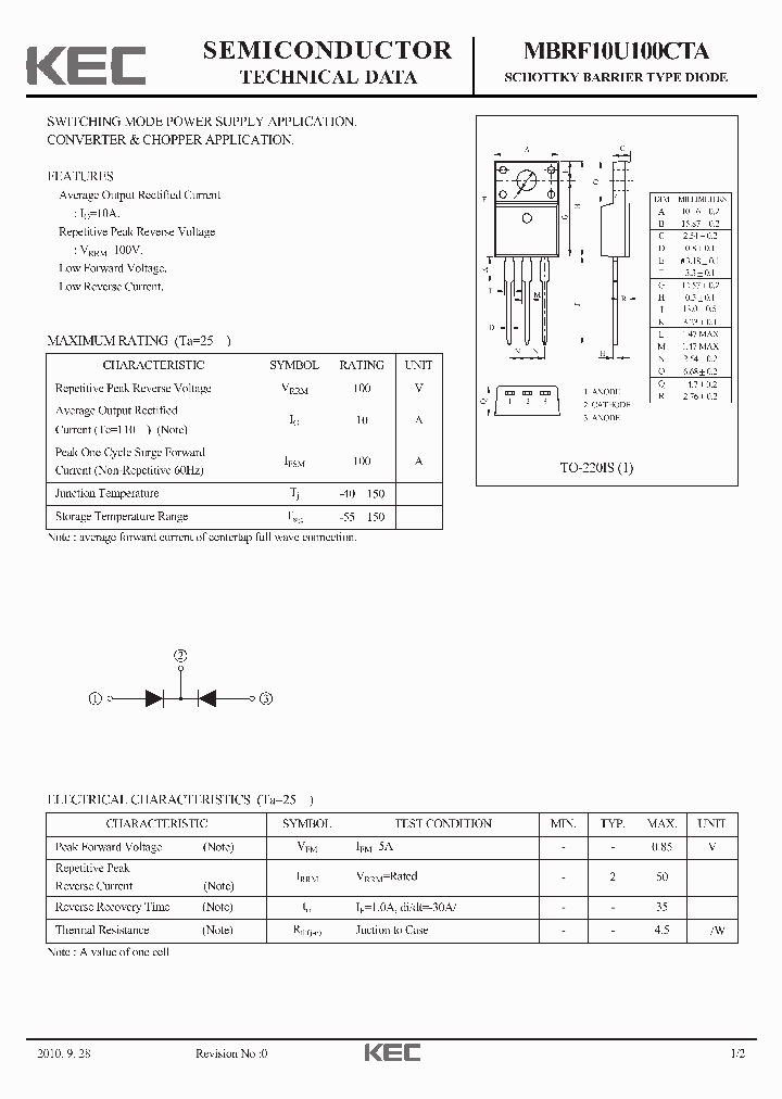 MBRF10U100CTA_4282943.PDF Datasheet