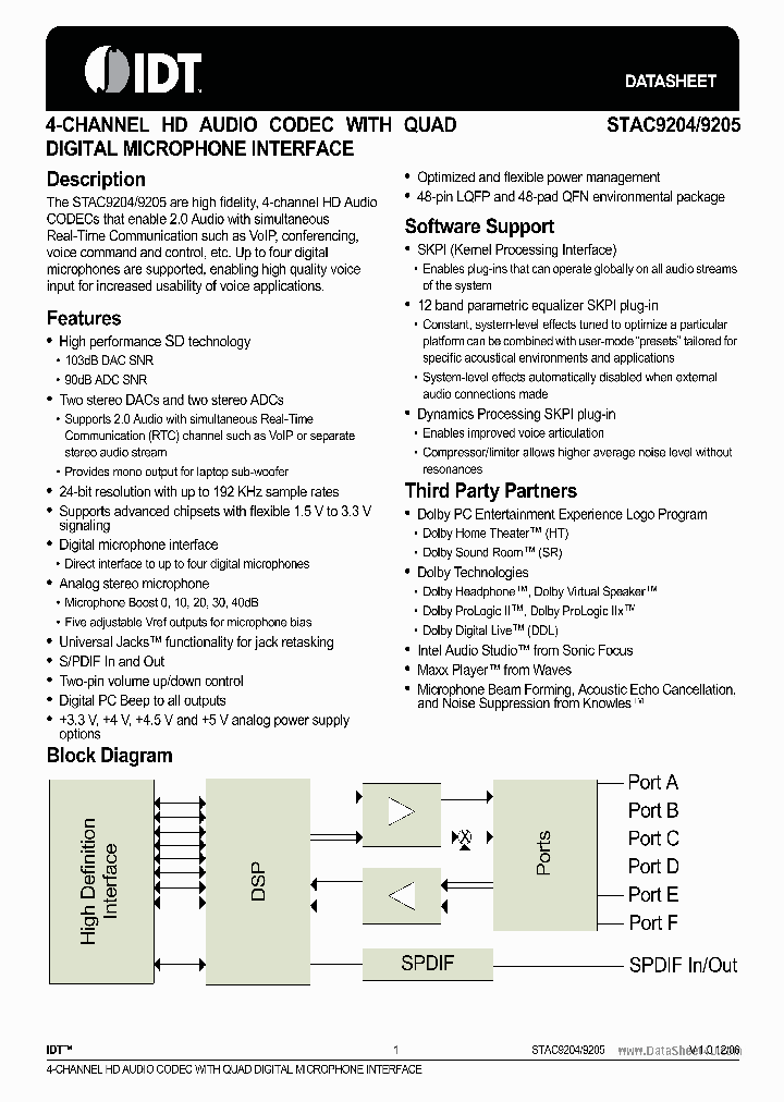 STAC9205_4284844.PDF Datasheet