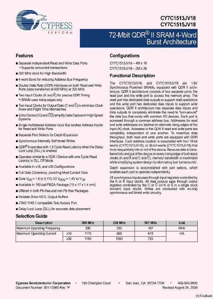 CY7C1513JV18-250BZXC_4301064.PDF Datasheet