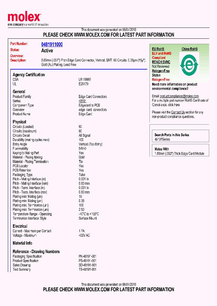 48191-1000_4307435.PDF Datasheet