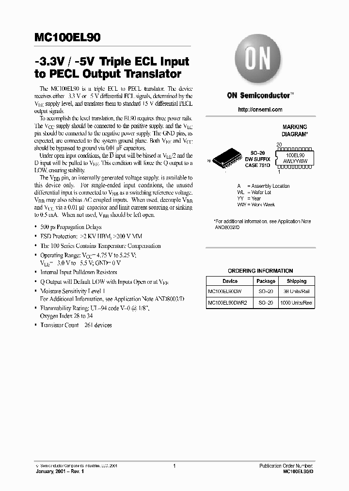MC100EL90-D_4316493.PDF Datasheet
