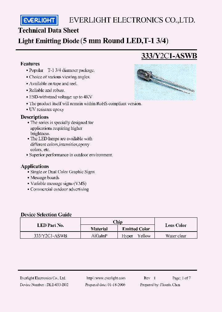 Y2C1-ASWB_4332078.PDF Datasheet