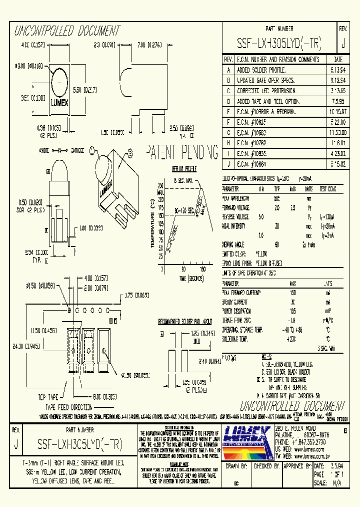 SSF-LXH305LYD-TR_4338075.PDF Datasheet