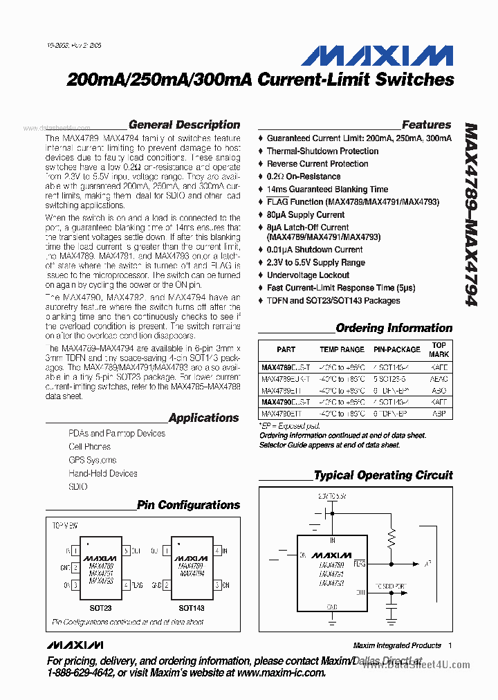 MAX4794_4352880.PDF Datasheet