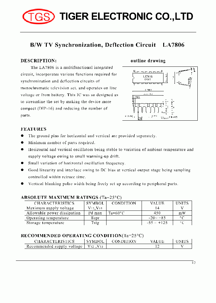 LA7806_4361145.PDF Datasheet