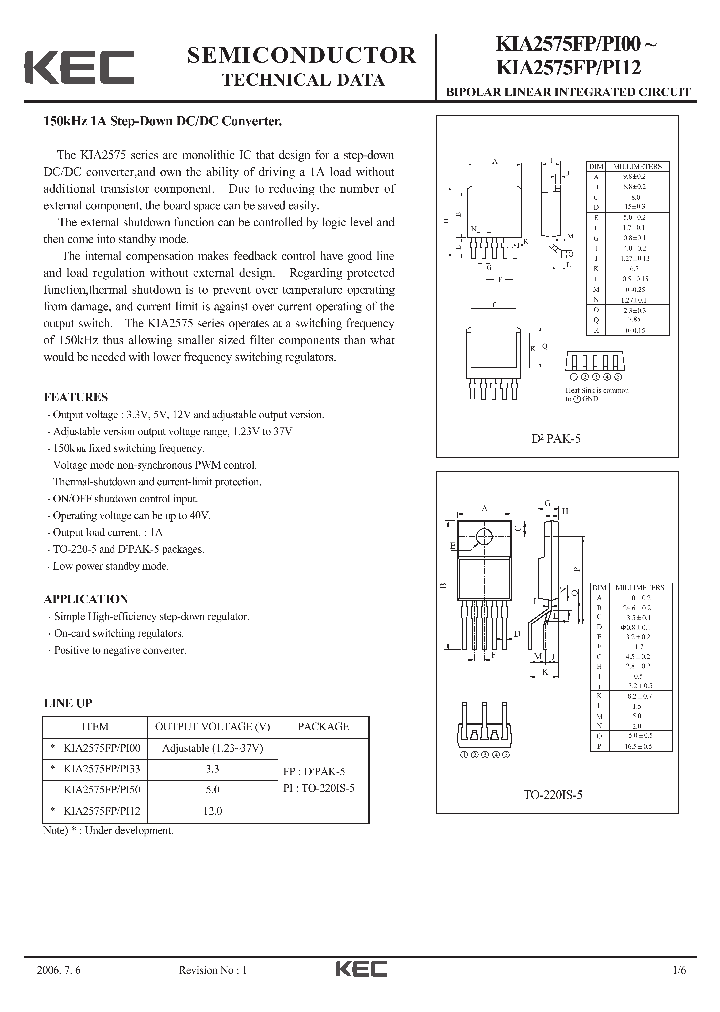 KIA2575FPPI50_4366556.PDF Datasheet