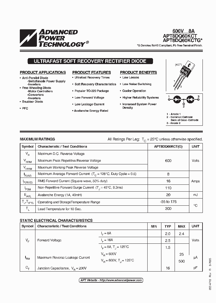 APT8DQ60KCT_4382376.PDF Datasheet