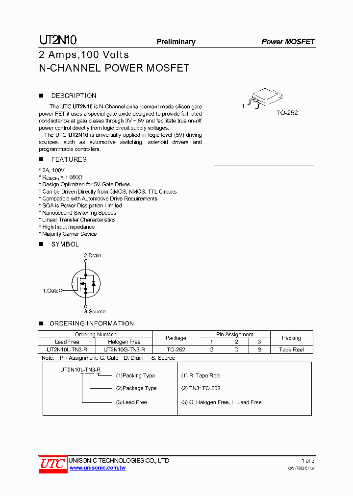 UT2N10L-TN3-R_4390207.PDF Datasheet