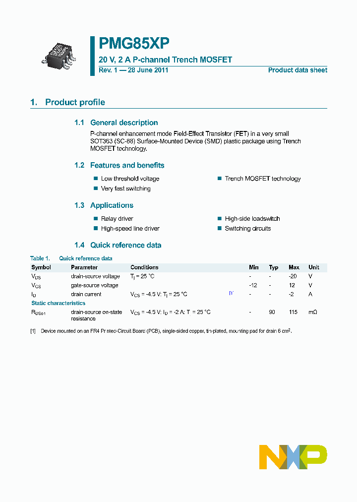 PMG85XP_4415001.PDF Datasheet