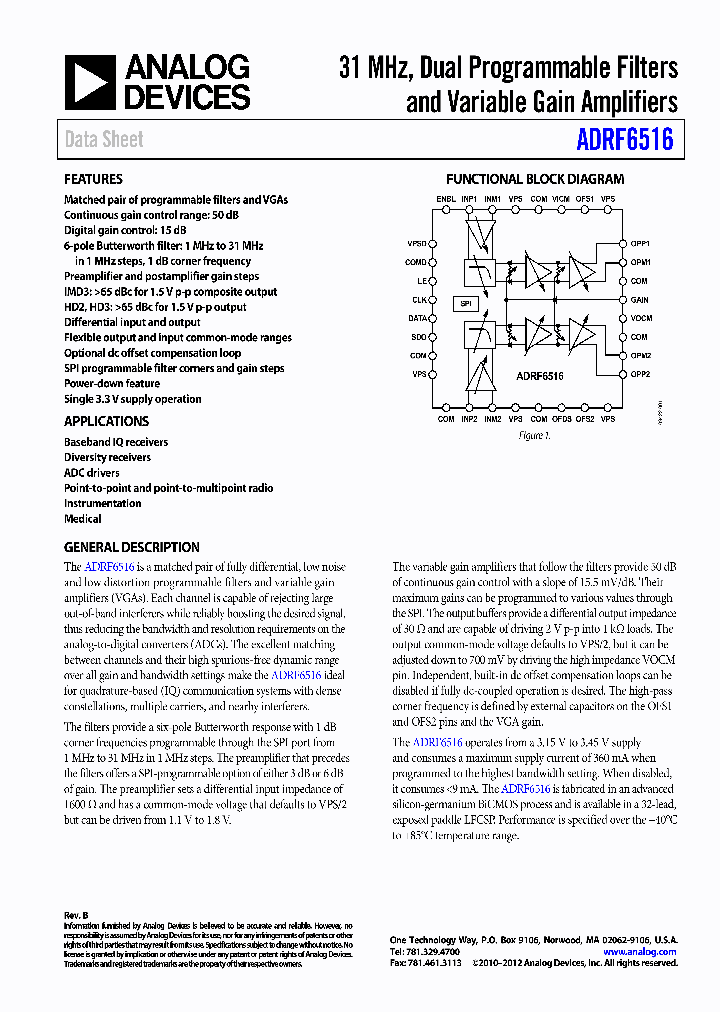 ADRF6516_4413737.PDF Datasheet