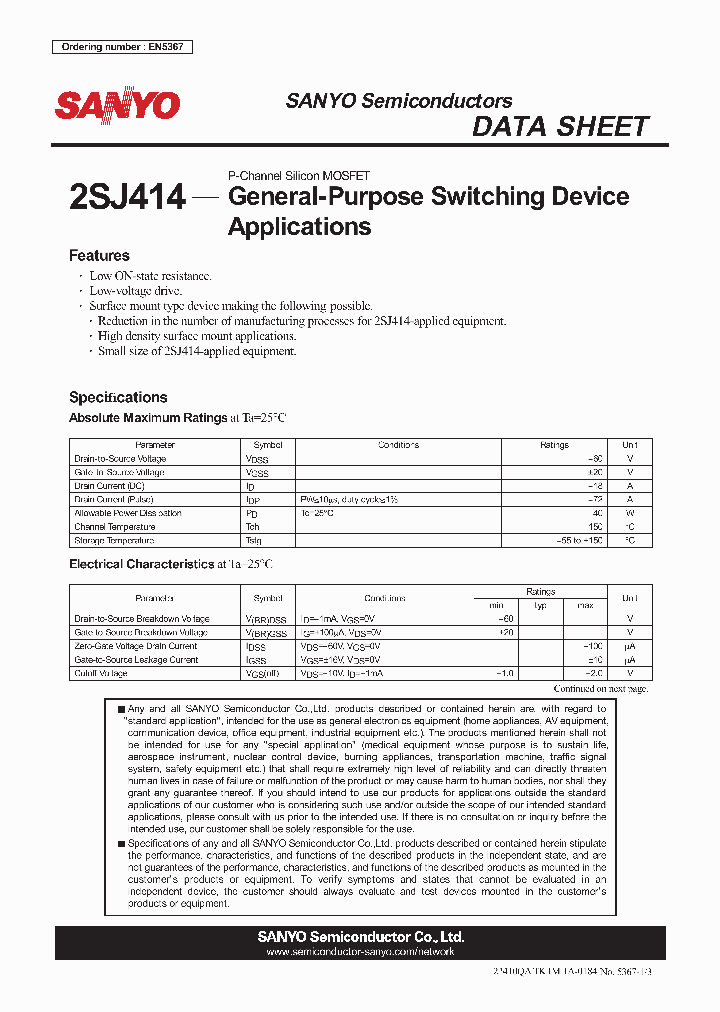 2SJ414_4450826.PDF Datasheet