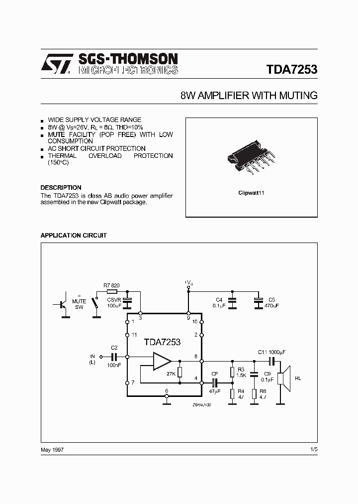 TDA7253_4455245.PDF Datasheet