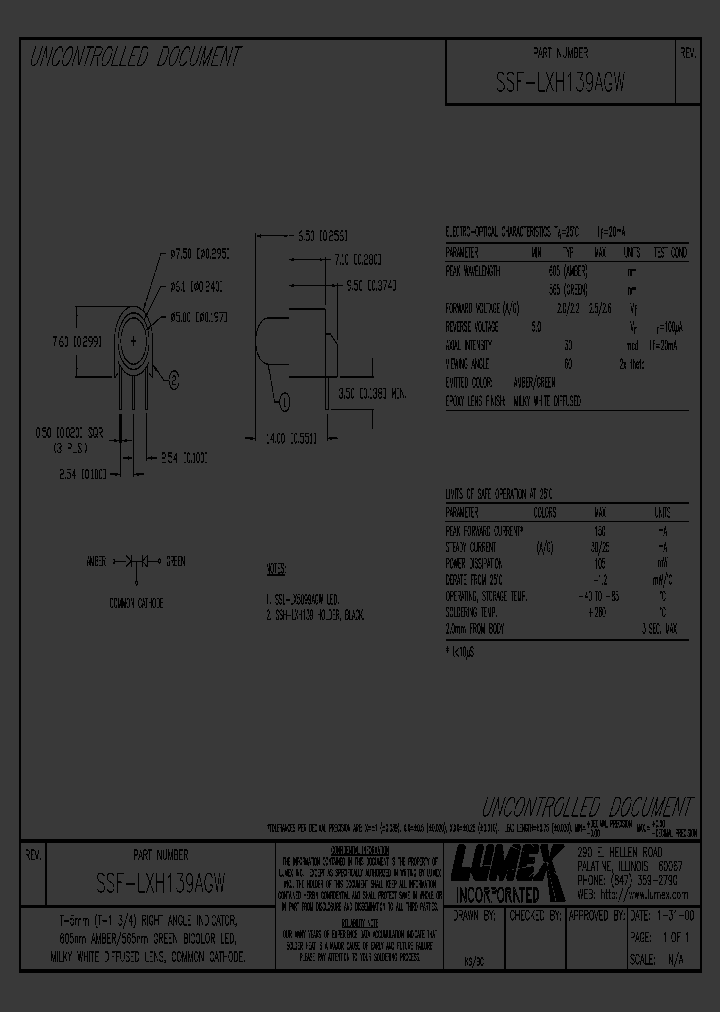 SSF-LXH139AGW_4485658.PDF Datasheet