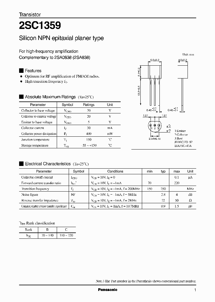 2SC1359B_4487535.PDF Datasheet