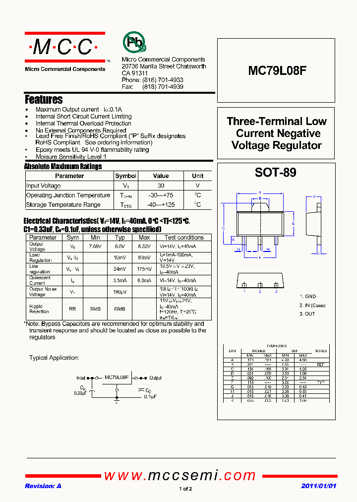 MC79L08F-TP_4495086.PDF Datasheet