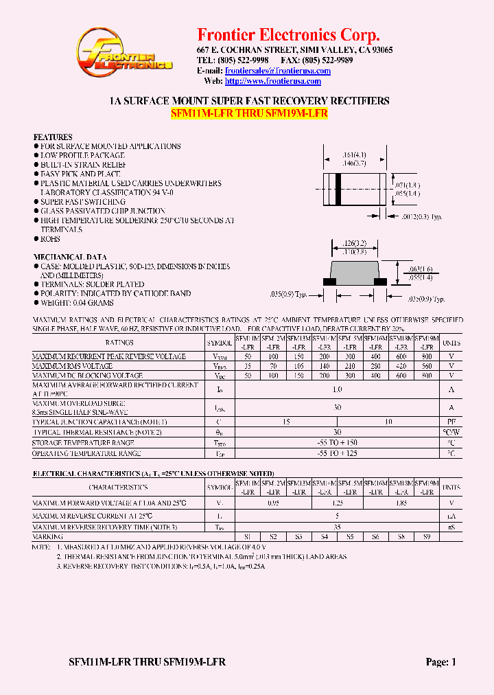 SFM19M-LFR_4499204.PDF Datasheet