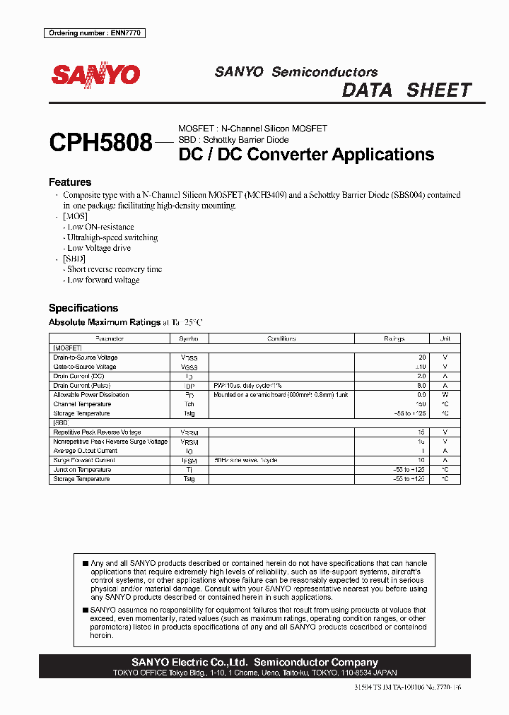 CPH5808_4503810.PDF Datasheet