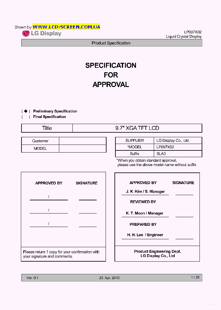 LP097X02-SLA3_4503830.PDF Datasheet