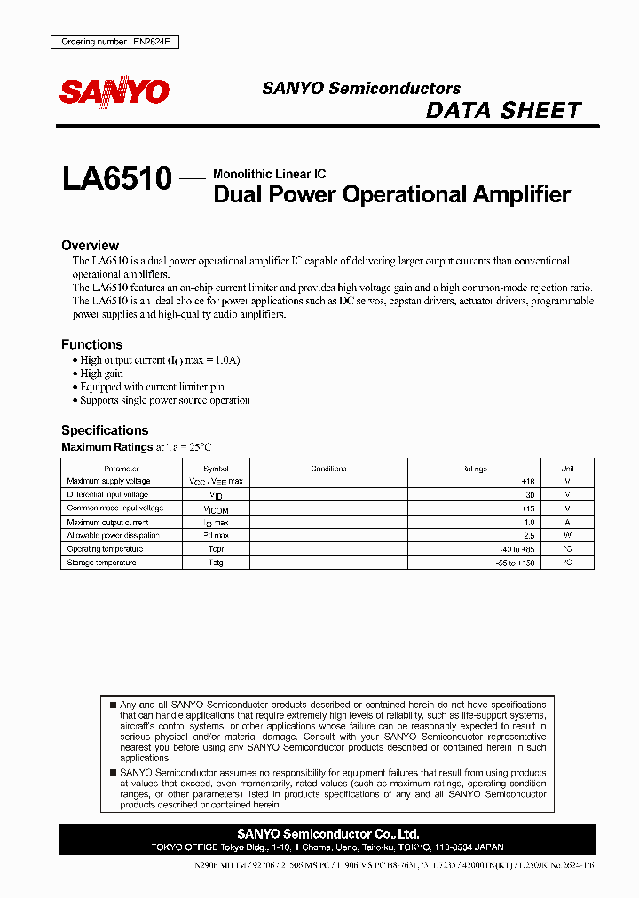 LA6510_4503828.PDF Datasheet