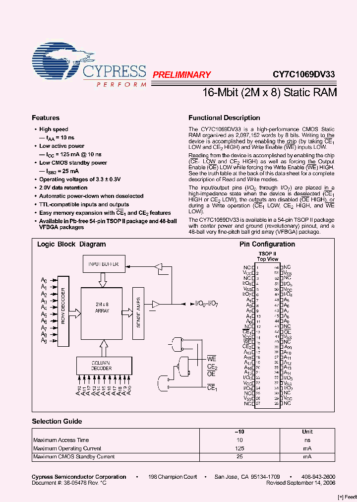CY7C1069DV33-10ZXI_4505405.PDF Datasheet