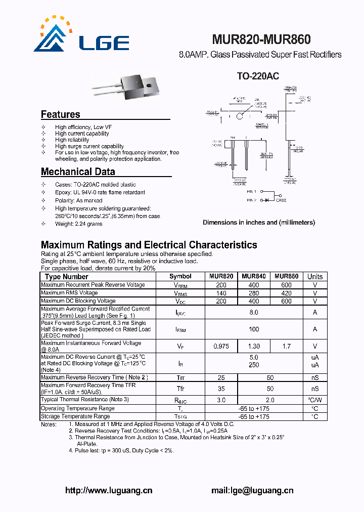 MUR820_4506175.PDF Datasheet