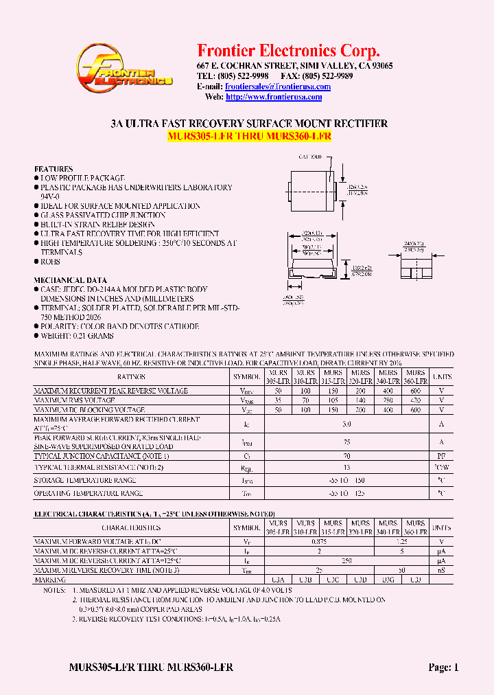 MURS310-LFR_4511091.PDF Datasheet