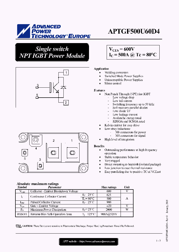 APTGF500U60D4_4532513.PDF Datasheet