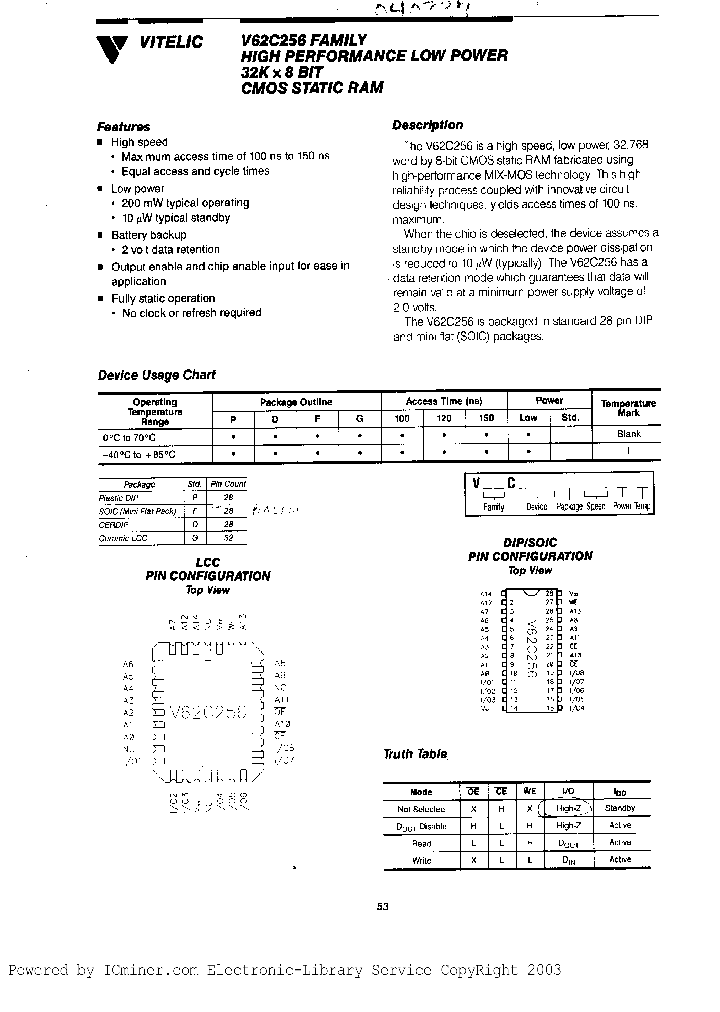 V62C256D10L_4538257.PDF Datasheet